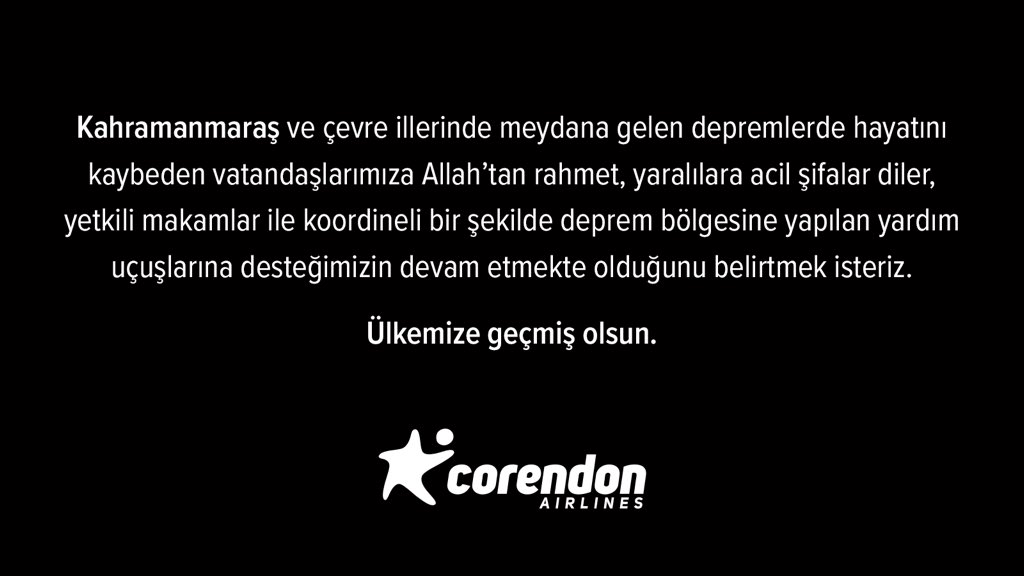 Corendon Airlines tweet media