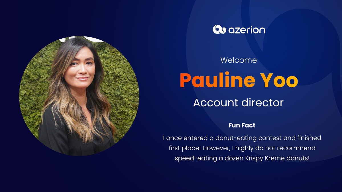 Introducing one of our recent #newstarters, Account Director Pauline Yoo! 👋

#biggerbetterazerion #brand #performance