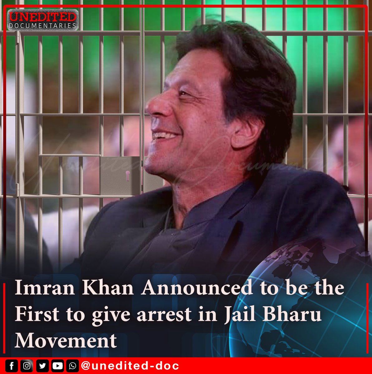 unedited_Doc's tweet photo. Imran Khan Announced to be the First to give arrest in Jail Bharu Movement
#JailBharuMovement #ImranKhan #PTI #PDM #unedited_doc https://t.co/f91FczGMpk