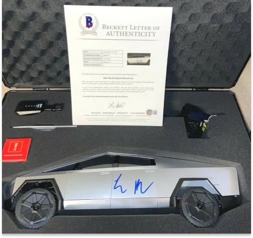 packyM's tweet photo. This signed Steve Jobs Time cover is up for $124,995. 

The Elon Musk-signed CyberTruck is up for $49,999.

When companies become valuable &amp; important, the things attached to them become valuable.

What would it look like to create a market for Startup Prophecies? 🔮 https://t.co/Qs6dHL0l9v