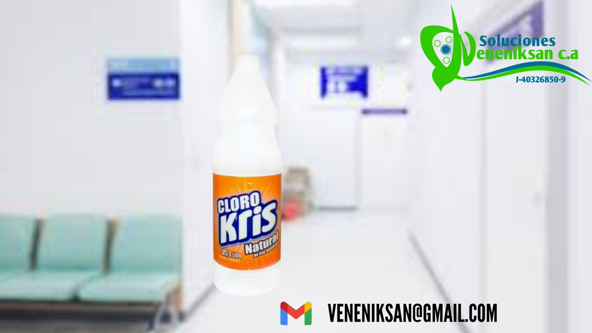 veneniksan's tweet photo. Disponible cloro blanqueador Kris en presentación de litro y galón.
Despacho gratis en caracas.
Estamos para servirle:

veneniksan@gmail.com
jveneniksan@hotmail.com

#Caracas #Venezuela https://t.co/yRe45Ctn2T