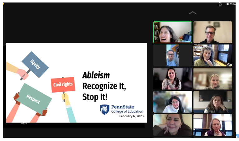 AAC at Penn State (@aac_penn_state) on Twitter photo Thanks to <a href="/IndiaOchs/">India Ochs</a> for a memorable and action-provoking presentation on Ableism (2/6/23). Great discussion of how faculty, SLPs, teachers, and other key stakeholders can make a difference NOW. <a href="/PennStateCSD/">PennStateCSD</a> #AugComm @USSAAC #AACspeakerConnection <a href="/ISAAC_AAC/">ISAAC</a> Thanks to <a href="/IndiaOchs/">India Ochs</a> for a memorable and action-provoking presentation on Ableism (2/6/23). Great discussion of how faculty, SLPs, teachers, and other key stakeholders can make a difference NOW. <a href="/PennStateCSD/">PennStateCSD</a> #AugComm @USSAAC #AACspeakerConnection <a href="/ISAAC_AAC/">ISAAC</a>