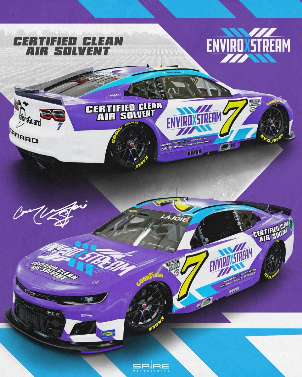 $GHMP A better view of the #7 Car <a href="/CoreyLaJoie/">Corey LaJoie</a> as preparations continue for Las Vegas (3/5) and Phoenix (3/12). <a href="/SpireMotorsport/">Spire Motorsports</a> continues hard work getting ready for #Daytona500 <a href="/DAYTONA/">Daytona International Speedway</a> on 2/19 on <a href="/FOXTV/">FOX</a> @STEALTHADS #NASCAR #AQMDCertified