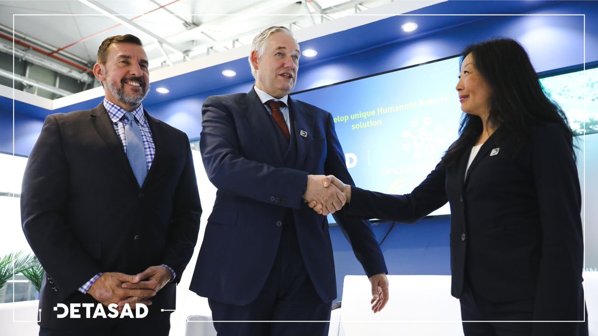 SingularityNET's tweet image. We are pleased to announce that Singularity Studio and partner Eclarus have signed a strategic partnership with the Saudi’s leading technology company @Detasad. The parties will deliver AI, humanoid, digital twin, avatar and other emerging technology solutions.