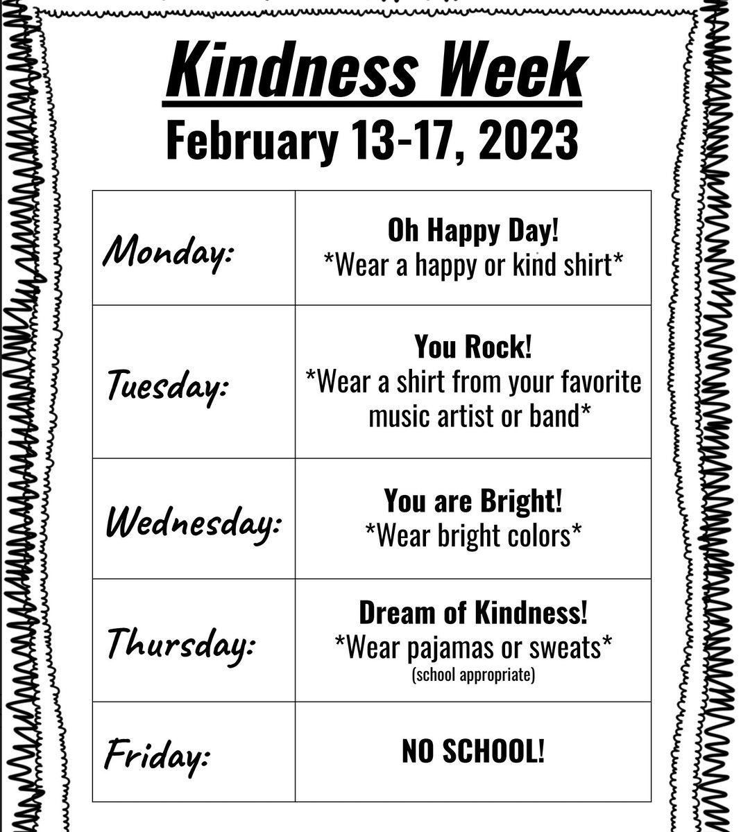 LHS_Now's tweet photo. Help us celebrate LHS Kindness Spirit Week next week by dressing up! Here is our Kindness Spirit Week schedule: https://t.co/UBNQOfGTyC