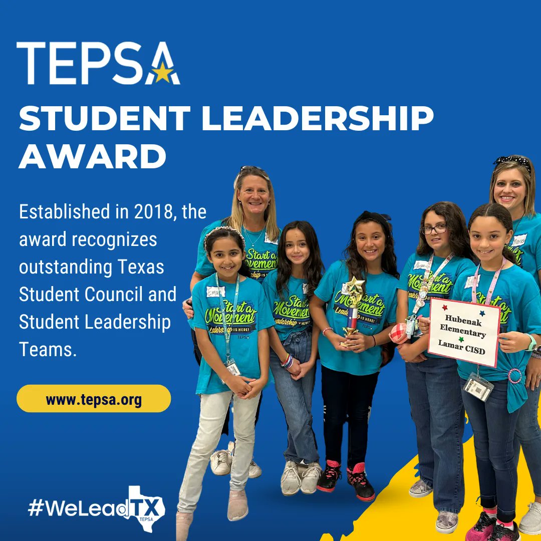 Your student leaders are making a difference! Help us recognize them for their volunteerism and service to your school and community. 

Recognize your StuCo team at bit.ly/2QoHTYg 

#WeLeadTX #TXed