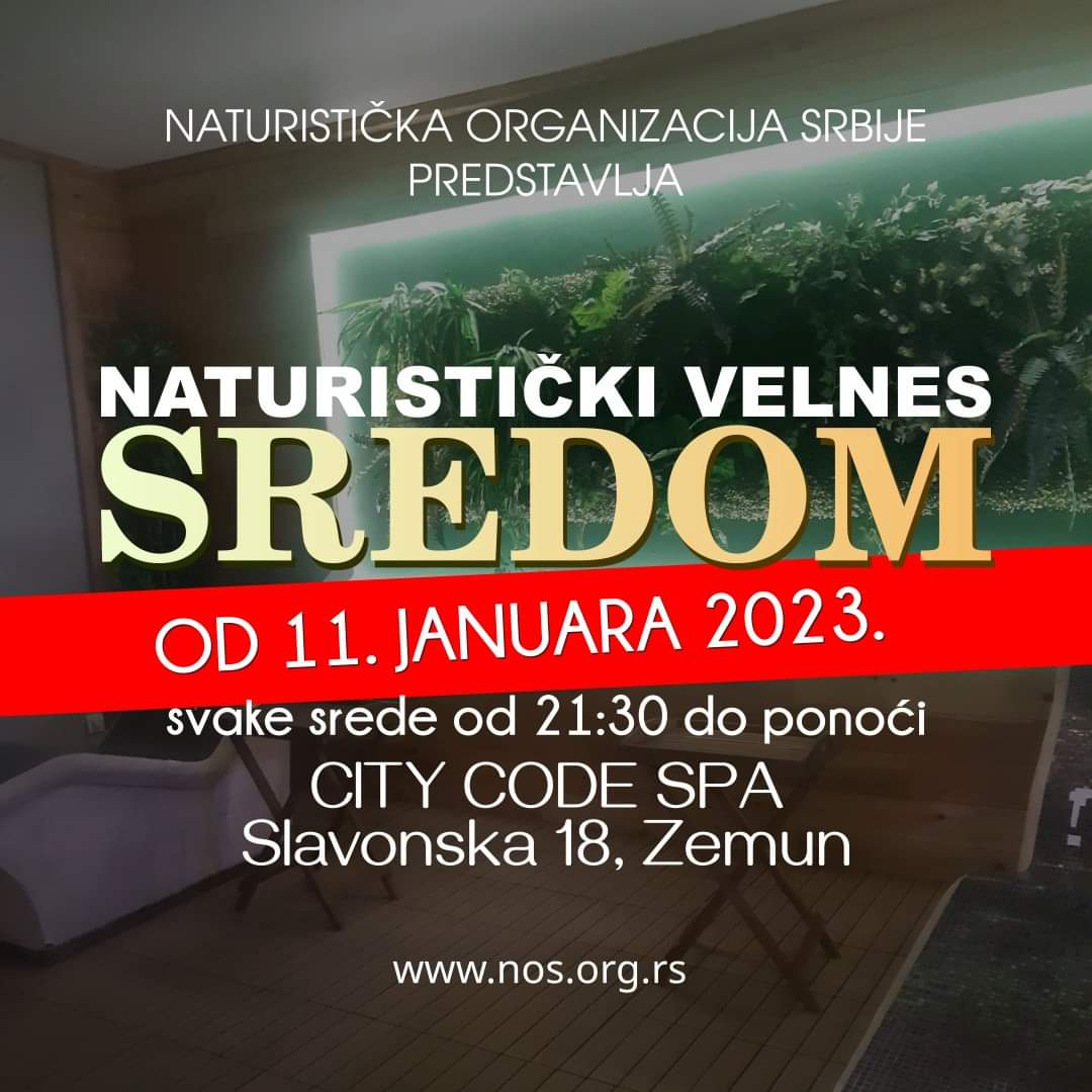 NosFkkSrbija's tweet photo. #Naturisti i #nudisti! #sutra je #redovni #naturistički termin u spa centru u Beogradu - City Code Spa, ulica Slavonska 18, Zemun, od 21:30 do 24:00. #Bazen, #saune, #đakuzi, #tursko #kupatilo!
Cene: 1500RSD za članove i 1800RSD za ostale goste.
Više na https://t.co/XivCXa6shU https://t.co/o1DgHKefAf