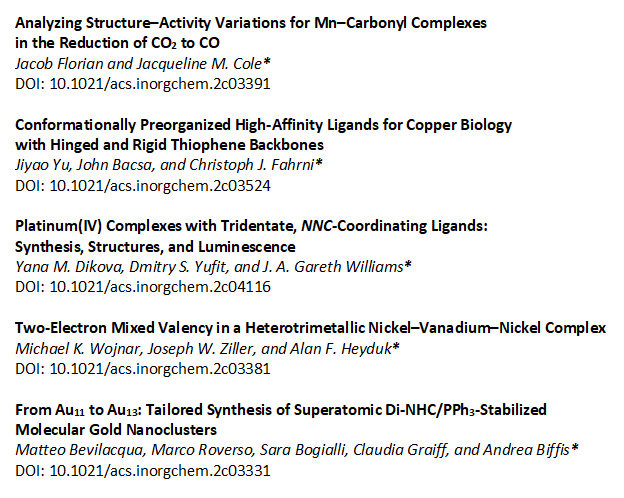 Inorganic Chemistry (@inorgchem) on Twitter photo We are happy to present the most-read new <a href="/InorgChem/">Inorganic Chemistry</a>Β articles for the past month. Please have a look at what others are finding interesting π
dx.doi.org/10.1021/acs.inβ¦
dx.doi.org/10.1021/acs.inβ¦
dx.doi.org/10.1021/acs.inβ¦
dx.doi.org/10.1021/acs.inβ¦
dx.doi.org/10.1021/acs.inβ¦ We are happy to present the most-read new <a href="/InorgChem/">Inorganic Chemistry</a>Β articles for the past month. Please have a look at what others are finding interesting π
dx.doi.org/10.1021/acs.inβ¦
dx.doi.org/10.1021/acs.inβ¦
dx.doi.org/10.1021/acs.inβ¦
dx.doi.org/10.1021/acs.inβ¦
dx.doi.org/10.1021/acs.inβ¦