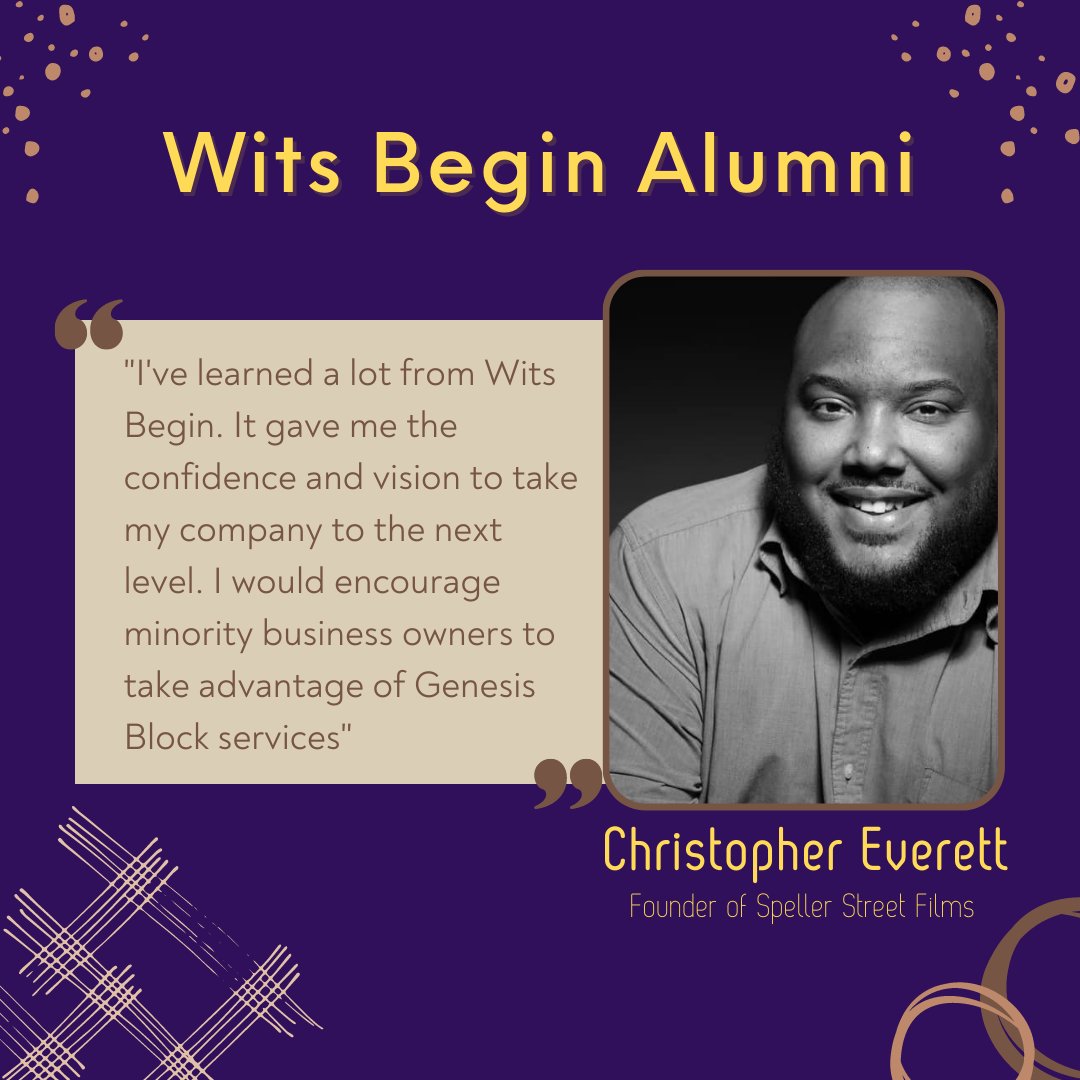 Christopher Everett is founder of <a href="/spellerstreet/">Speller Street Films</a> graduate of <a href="/block_ilm/">Genesis Block ILM</a> Wits Begin Incubator and director of critically acclaimed <a href="/wilmington1898/">Wilmington on Fire</a> Are you ready to take your company to the next level?

Apply for Wits Begin today  zcu.io/pR5U 

#entrepreneur #business