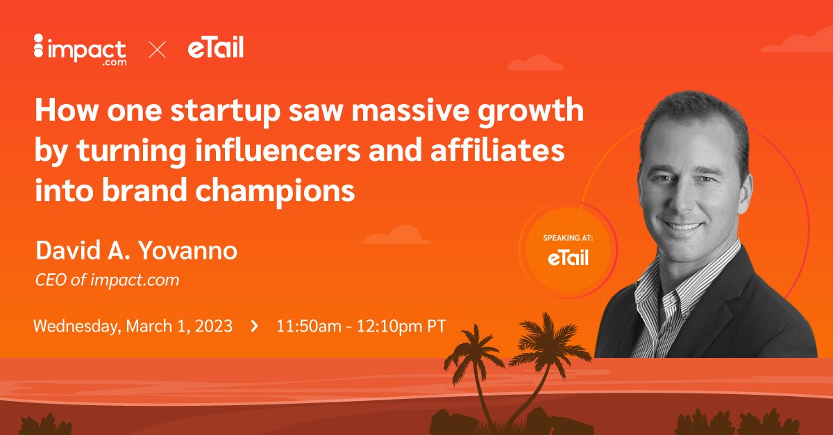 impactdotcom's tweet image. The sweet sound of success 🎤 Don’t miss our CEO @DaveYovanno at this year’s @eTailNews West where you’ll get the inside scoop on the @liquidiv journey. Book your spot ➡️ etailwest.wbresearch.com #CreatePartnerships #PartnershipEconomy #PartnershipAutomation