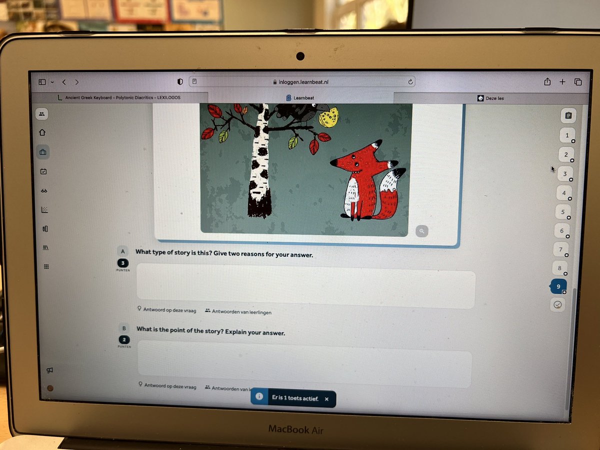 NL_Leraar on Twitter: "Als laatste nog twee leerlingen een toets laten