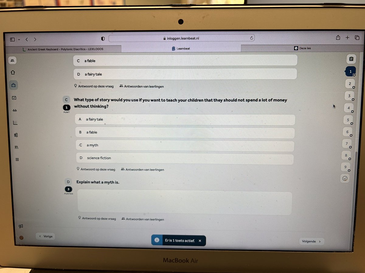 NL_Leraar on Twitter: "Als laatste nog twee leerlingen een toets laten