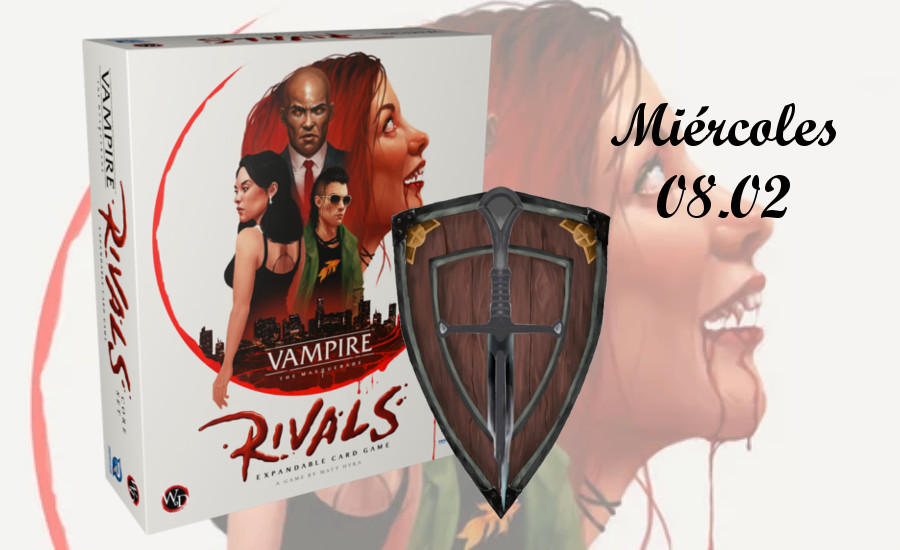 3meeples's tweet photo. Si te contamos que mañana miércoles, 8 de febrero, jugaremos a Vampire Rivals, seguro que quieres cancelar todos tus planes. ¿Acaso hay mejor plan que un juego de cartas de vampiros? ¡Te esperamos! https://t.co/6dA7aKZb4i #VampireRivals #Vampire https://t.co/mFDNDzwX5g