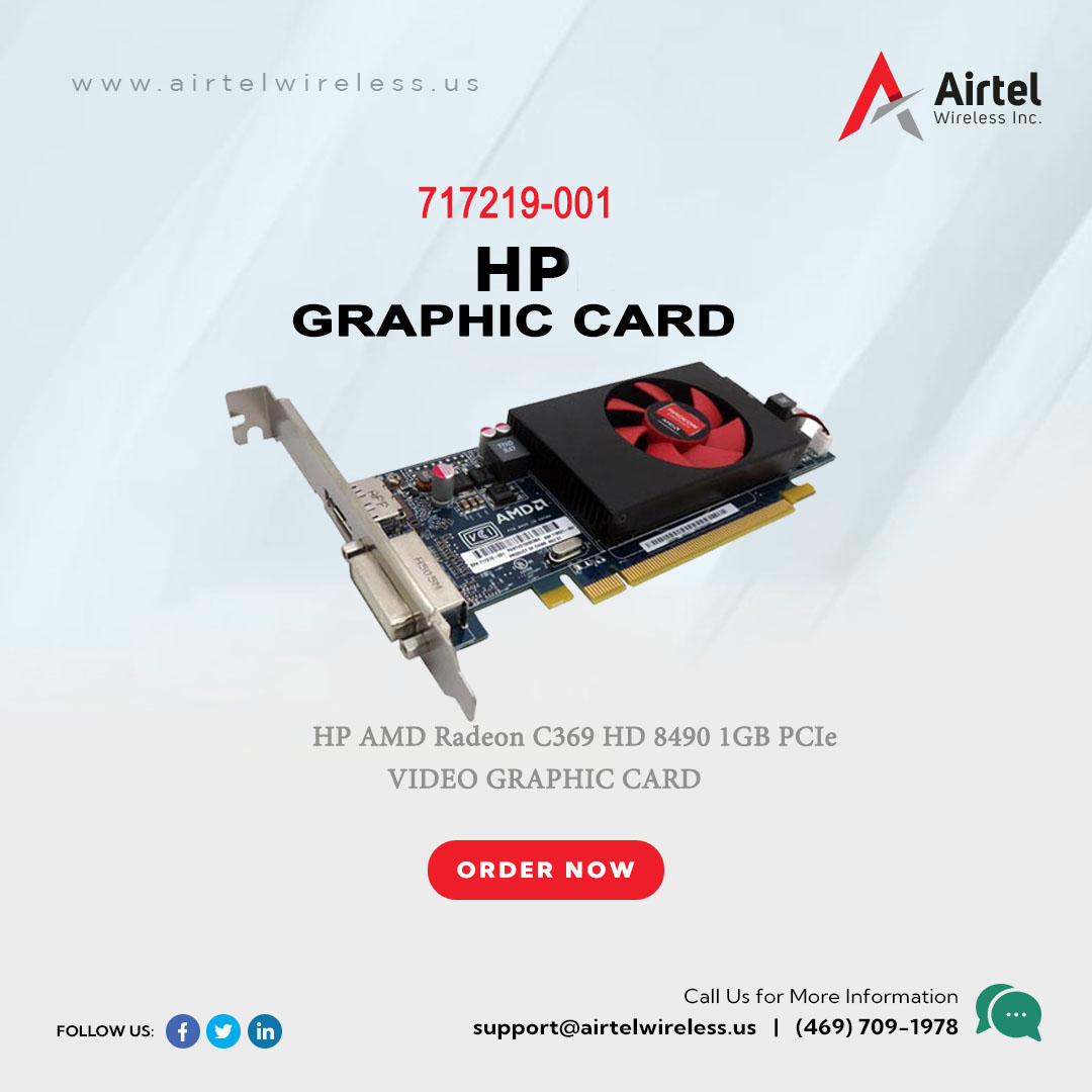 airtel_wireless's tweet photo. Great Buying #sale with Airtel #Wireless Inc...

HP AMD Radeon C369 HD 8490 1GB PCIe Video Graphics Card - 717219-001

Visit Website: https://t.co/bJm4J56EdE

#HP  #graphicscard #graphics #gaming #deals #offers #ecommerce #BusinessProposal #onlinestore #airtelwirelessinc https://t.co/nou4MxjhDF