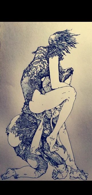 愉快な奴らアナログで描いてます#一次創作絵師拡散フェス03 