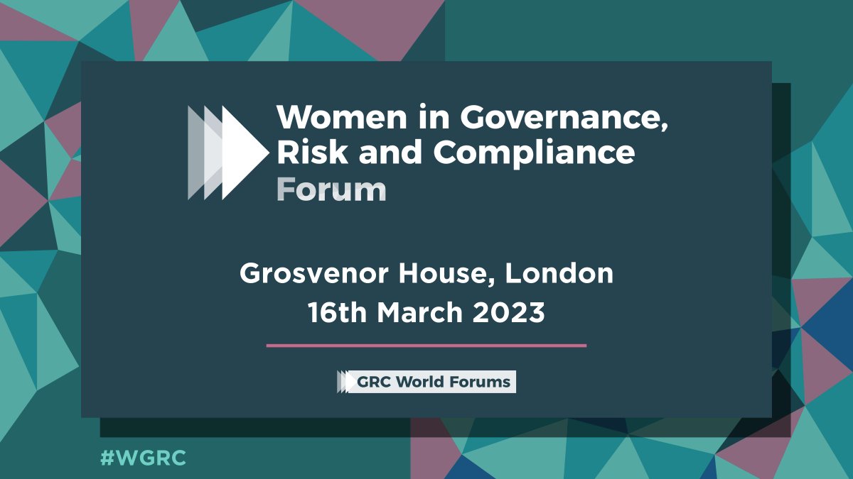 Women in Governance, Risk and Compliance Series tweet media