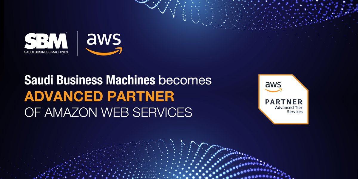 SBMsaudi's tweet photo. We’re thrilled to announce that #SBM has become an ADVANCED PARTNER of #AWS. This achievement is a huge step toward our mission to provide the best #CloudSolutions in Saudi Arabia.

Connect with us in #LEAP23 and discover more. https://t.co/ZEPZ0sf0UJ