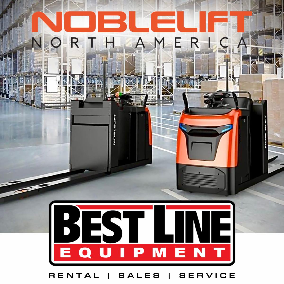 BestLineInc's tweet image. The OPL50N Center Controlled Low Level Rider Pallet Jack. 27x95” forks with a 35&quot; auxiliary platform lift and the ability to pick from up to 9-10ft high.

#NOBLELIFT #OrderPicker #WalkiePalletJack #RiderPalletJack