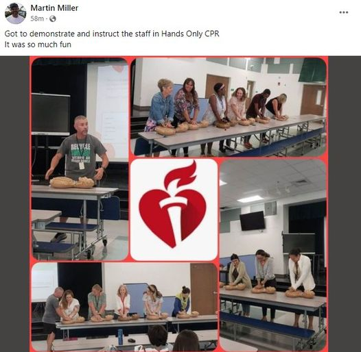 Great job, Verde K8 Wellness Champion Martin Miller! 
This month we honor Heart Month with education for our employees, and raising funds to support research.
There is one day left to purchase a t-shirt to support the AHA. Text PalmBeachGives to 41444.