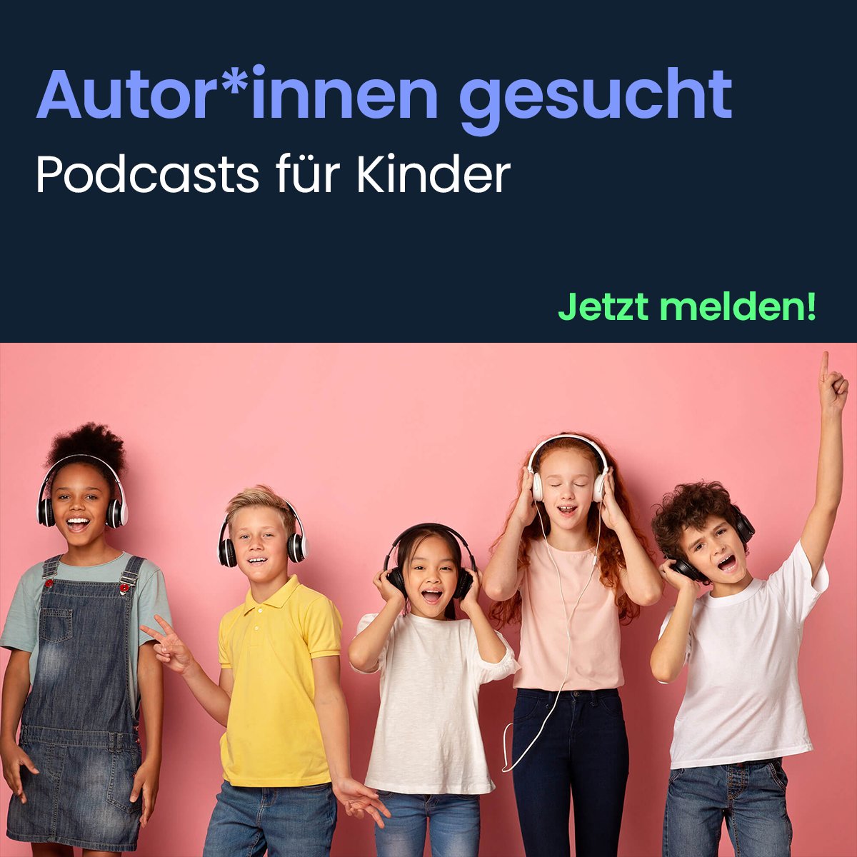 KBundB's tweet photo. Unser HEAROOZ-Universum wächst und wir suchen dringend weitere Autor*innen für spannende Podcasts-Konzepte für Kinder. 🚀

Aktuell ganz besonders für die Themen-Bereiche: ⚽️ Fussball, ❤️��🩹 Gesundheit, 🔬Wissenschaft und weitere …

Einfach eine DM schreiben … ✉️ https://t.co/D6VswQRsKo