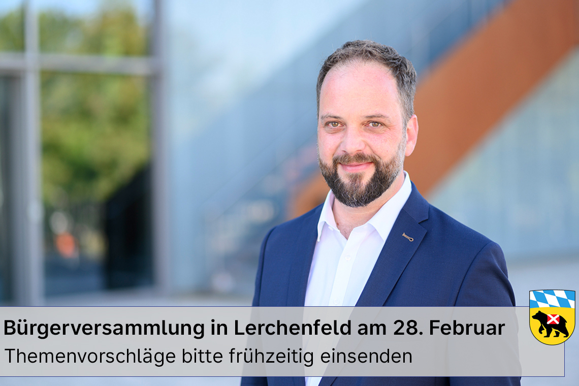 ++ #Bürgerversammlung in #Lerchenfeld am 28. Februar ++ Themenvorschläge bitte frühzeitig einsenden ++ Mehr: freising.de/rathaus/aktuel…