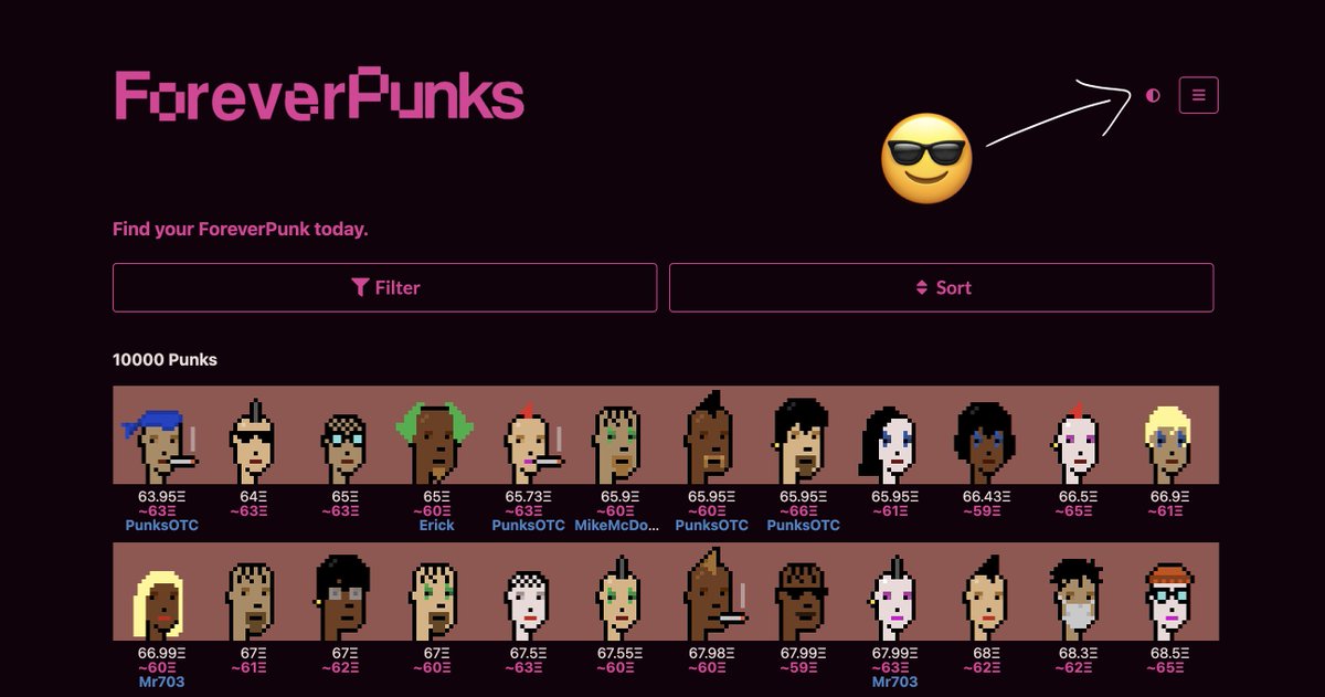 hello DARK MODE 😎

foreverpunks.com/?theme=dark
