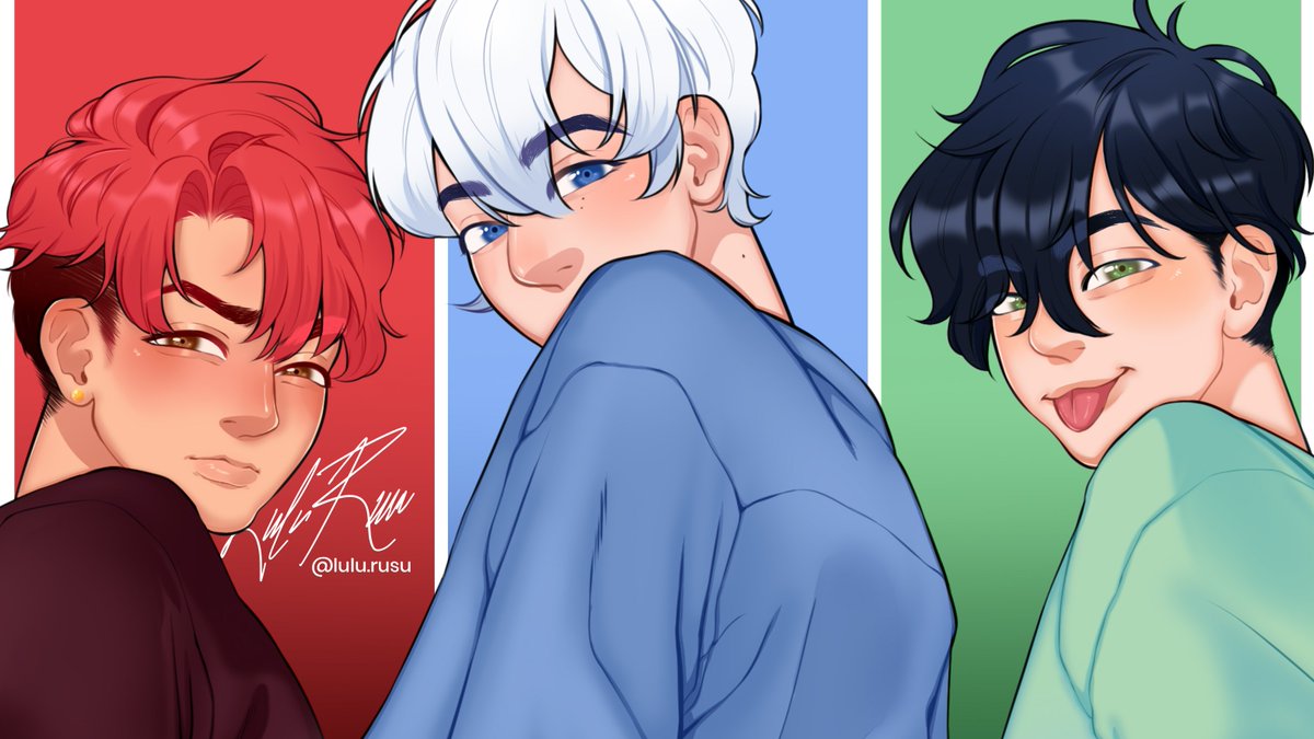 lulu_rusu's tweet photo. ❤️💙💚 idk how i did this https://t.co/aE2WKFDFMi