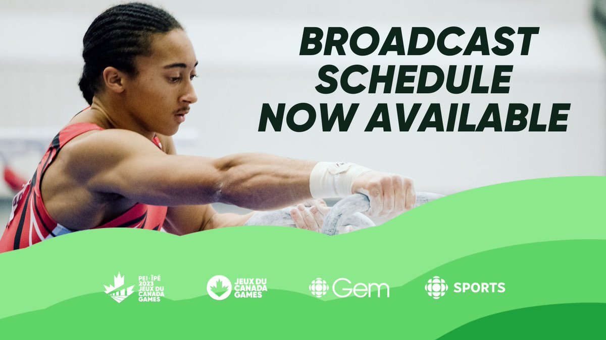 BROADCAST SCHEDULE 💻 🔹1,200+ hours of live and on demand coverage 🔹Stream free at CanadaGames.ca/Watch or @cbcsports and @RC_Sports digital platforms. Learn more: bit.ly/3RIUdyf | @CanadaGames