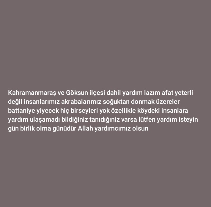 kzbncskn's tweet photo. @alaboramaca @aktsrzrn Lütfen koylere de gidilsin yardim oradakiler donarak ölecekler enkazdan kurtuldular diye sevinirken donarak öldüler haberini almak istemiyoruz https://t.co/1nUOqq1yBc