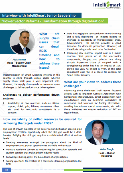 Intelli_Smart's tweet photo. In the recent edition of #KXchange, Mr. @Alok_0107 Head SCM, IntelliSmart is sharing some focused actions in supply chain management. While Mr. Avtar Singh, Head HR, IntelliSmart puts an emphasis on the effort to meet the demand for skilled resources - https://t.co/qkVmJpDI3i https://t.co/B3W3MBO8gG