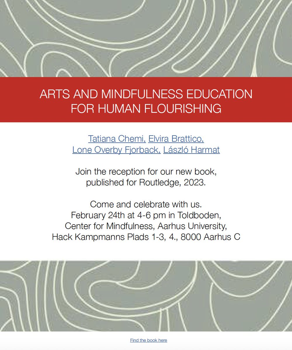 this is happening in Denmark #arts #mindfulness #flourishing #creativity