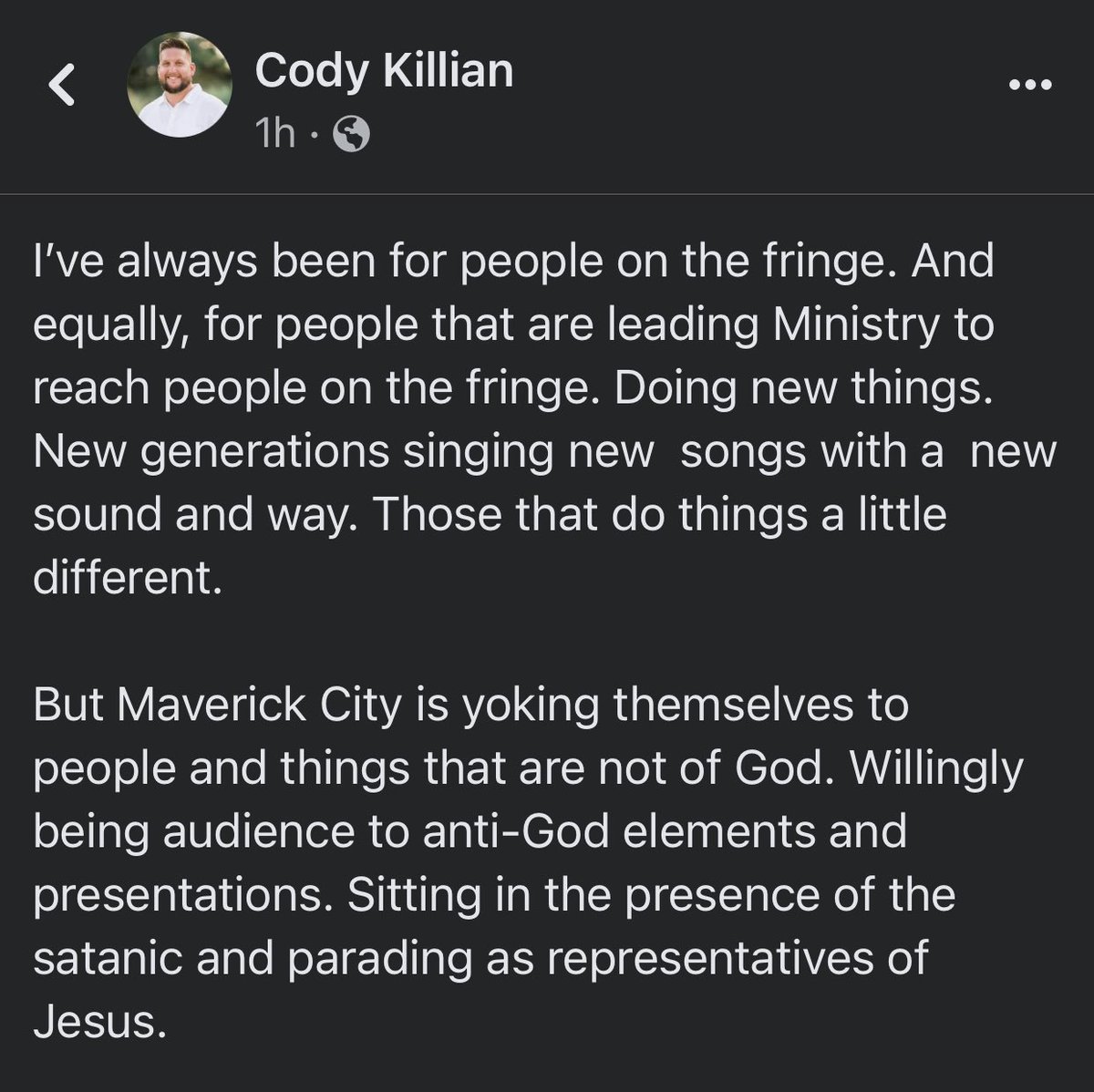 codykillian_'s tweet photo. @MavCityMusic , God wants a consecrated vessel. What you do, the message you share, and the places you engage matter. Eyes are on you. Don’t be deceivers. Value the anointing over the system of the world. Do it for a generation that needs Jesus. #beholy #holy #christian #GRAMMYs https://t.co/kzXCPALNNi