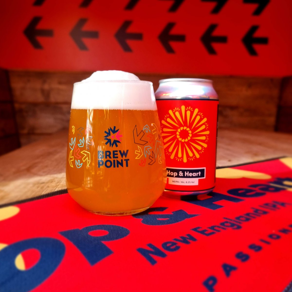 Heart filled with hops 🥰 fresh from our brewery, this hazy New England IPA pairs well with your romantic meal this Valentines Day. 
.
#brewpoint #bedfordbrewery #bedford #IPA #neipa #valentinesbeer #valentinesday #localbrewery #ukbrewery #craftbeer #craftbrewery #craftbeerlover