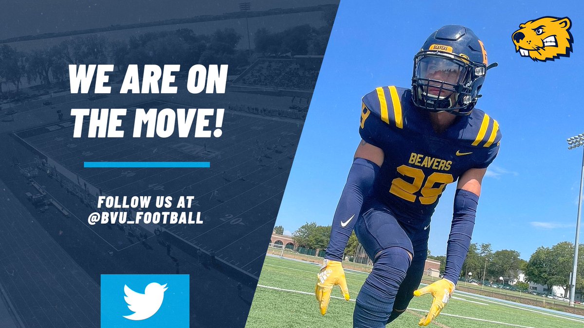 BVU Football is moving to a new home on Twitter. Follow us at @bvu_football! #BeaverNation