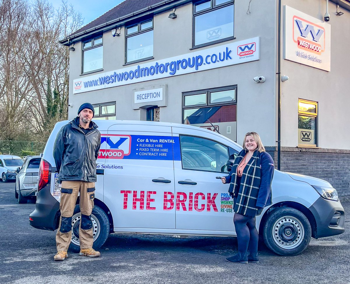 TheBrickWigan's tweet photo. A MASSIVE thank you, once again, to @WestwoodWigan who have donated a shiny new van to The Brick. 👏🚚We are so grateful for their generous donation❤️Pictured is Bethan from Westwood Motor Group and Dave from The Brick !😊#charitytuesday #businesssupport  #thankyou #Wigan https://t.co/haI4JHUikO