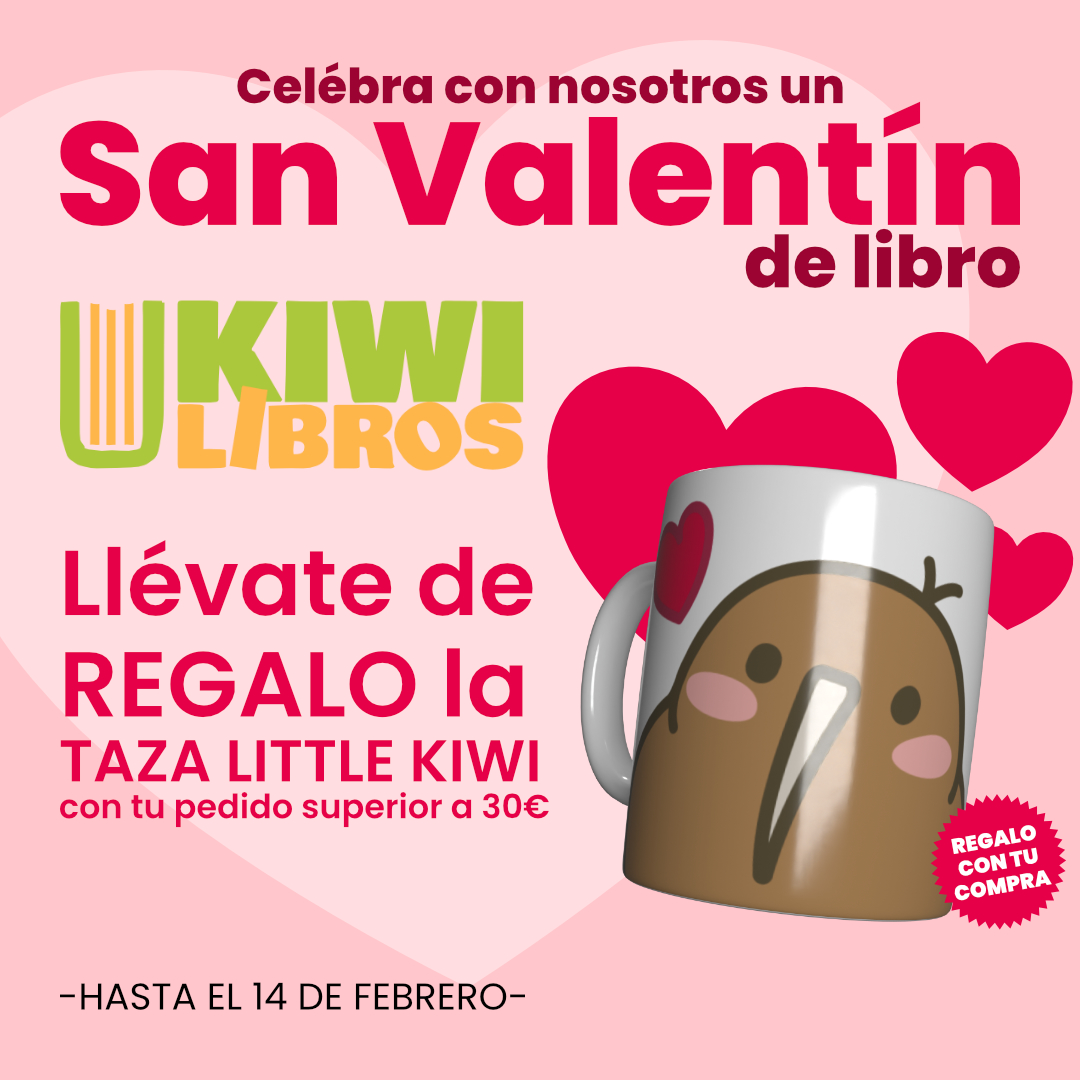 Se acerca la fecha con más ❤ del año, en kiwilibros.com queremos celebrarla con un REGALO.
Hasta SAN VALENTÍN 🏹, compra tus libros y merchandising kiwi en nuestra web y con un pedido superior a 30€ te llevas esta amorosa taza de regalo 🎁 y el envío GRATIS 📦