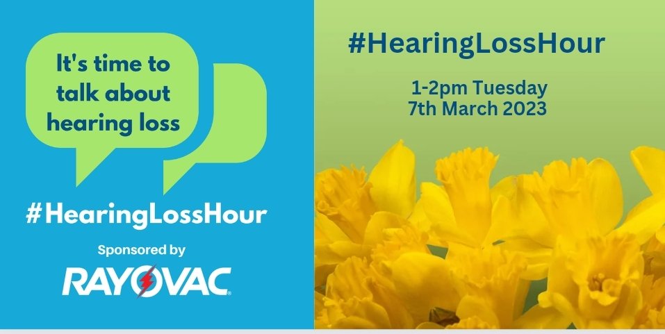 A DATE FOR YOUR DIARY

Tuesday 7th March 2023 - #HearingLossHour