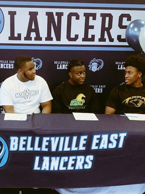 Belleville East High School Illinois Signing Day
* Markevious “ Mj”Curiton  (RB/LB) signed with 
  Kentucky State University
