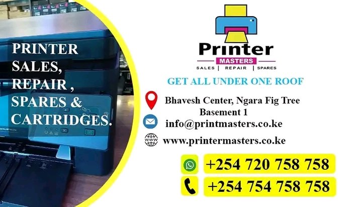 PrinterMasters's tweet photo. https://t.co/rxsATxovyQ

Fast ✅ Efficient ✅ Reliable ✅ Printer 🖨️ Services 🛠️

Business Daily Interior CS Rigathe Gachagua Jalango NHIF NSSF Arrested ODM MPs Safaricom #SSOT Net Zero Alfa Romeo #PopeFrancis #Insurrectionist
#SaferInternetDay #SaferInternetDay2023 https://t.co/jm2Zr88TYk