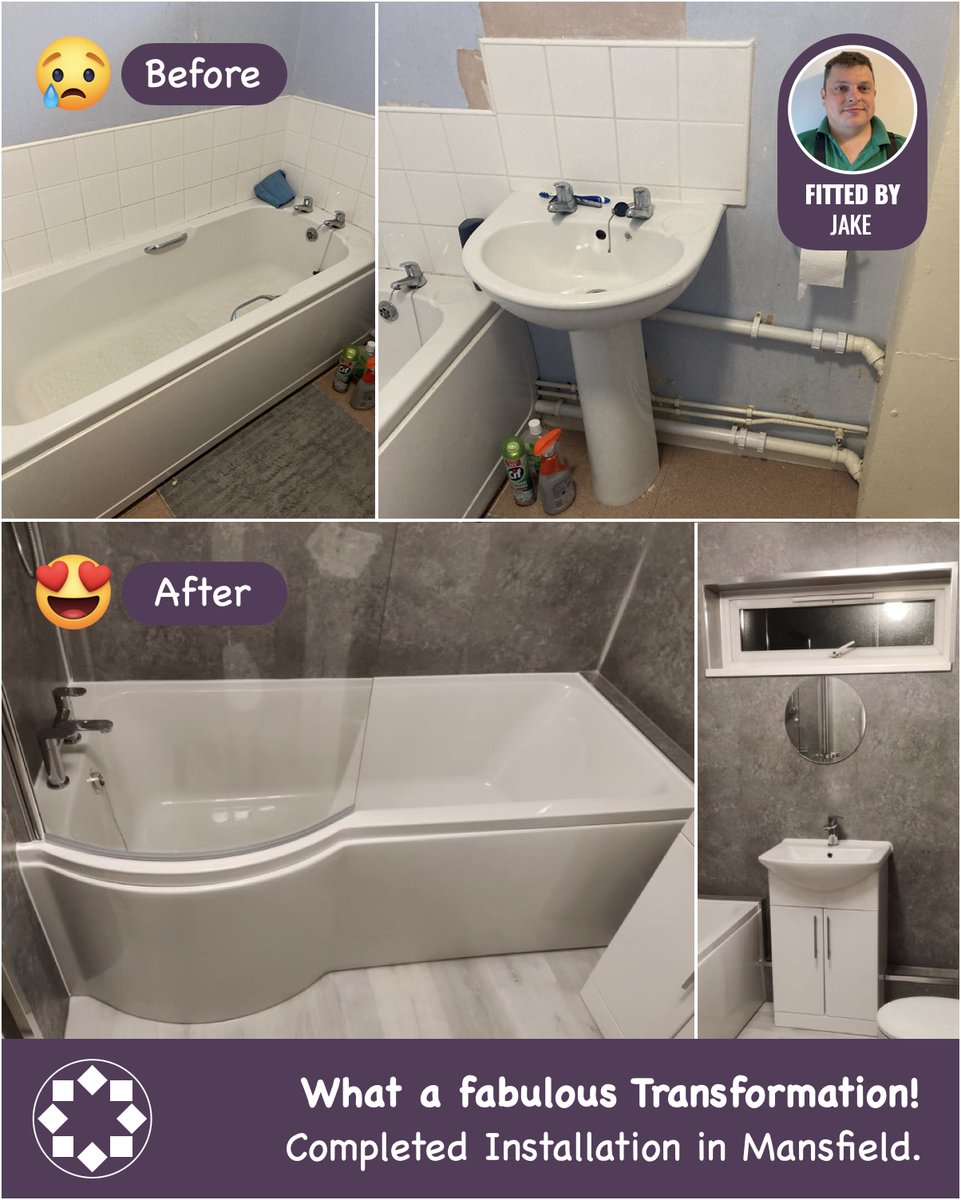 Jake, you are a bathroom wizard!✨🛁 
All completed within a week!👍
A new customer reached out to us to help make their bathroom become modern once again.😎
One happy modern bathroom, another happy customer.🫶
#newbathrooms #bathroompackage #aquariushi