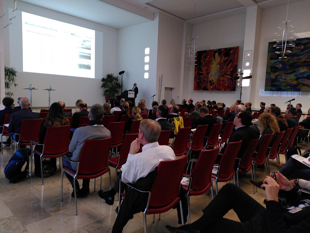 DECHEMA_Water's tweet photo. Seit heute Morgen ist das #WavEII Statusseminar im vollen Gange. Themen wie die Kreislaufführung von industriell genutztem #Wasser oder Aufbereitung von salzhaltigem Grund- und Oberflächenwasser stehen im Mittelpunkt und liefern den Stoff für fachlichen Austausch.
#reuse #water https://t.co/XN5gAnQF7I