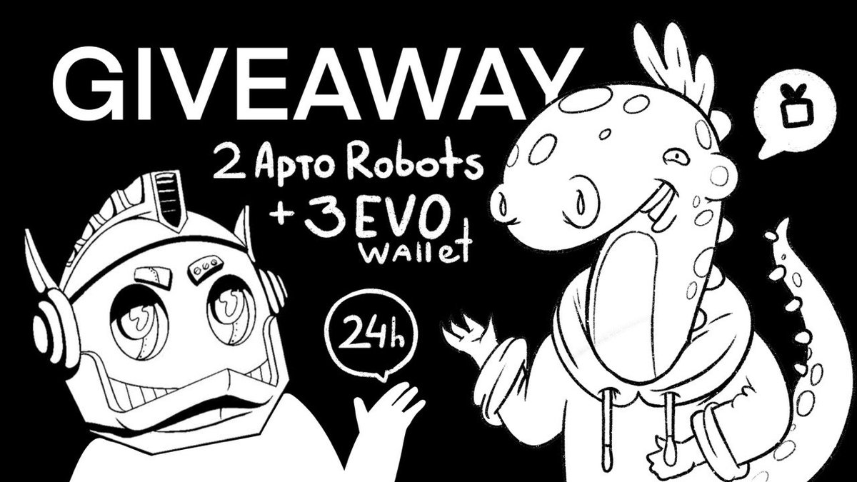 EVO Wallet / Aptos (@evowalletaptos) on Twitter photo Hey, EVO fam! We've partnered with <a href="/AptoRobos/">AptoRobos | Aptos Community</a>
To celebrate, we'll give away 2 AptoRobots WLs and 3 EVO WLs 😱
To participate:
🐉 Subscribe to <a href="/AptoRobos/">AptoRobos | Aptos Community</a> & <a href="/EvoWalletAptos/">EVO Wallet / Aptos</a>
🐉Tag 3 friends
🐉Like,RT
Ongoing 24h🔥 Hey, EVO fam! We've partnered with <a href="/AptoRobos/">AptoRobos | Aptos Community</a>
To celebrate, we'll give away 2 AptoRobots WLs and 3 EVO WLs 😱
To participate:
🐉 Subscribe to <a href="/AptoRobos/">AptoRobos | Aptos Community</a> & <a href="/EvoWalletAptos/">EVO Wallet / Aptos</a>
🐉Tag 3 friends
🐉Like,RT
Ongoing 24h🔥