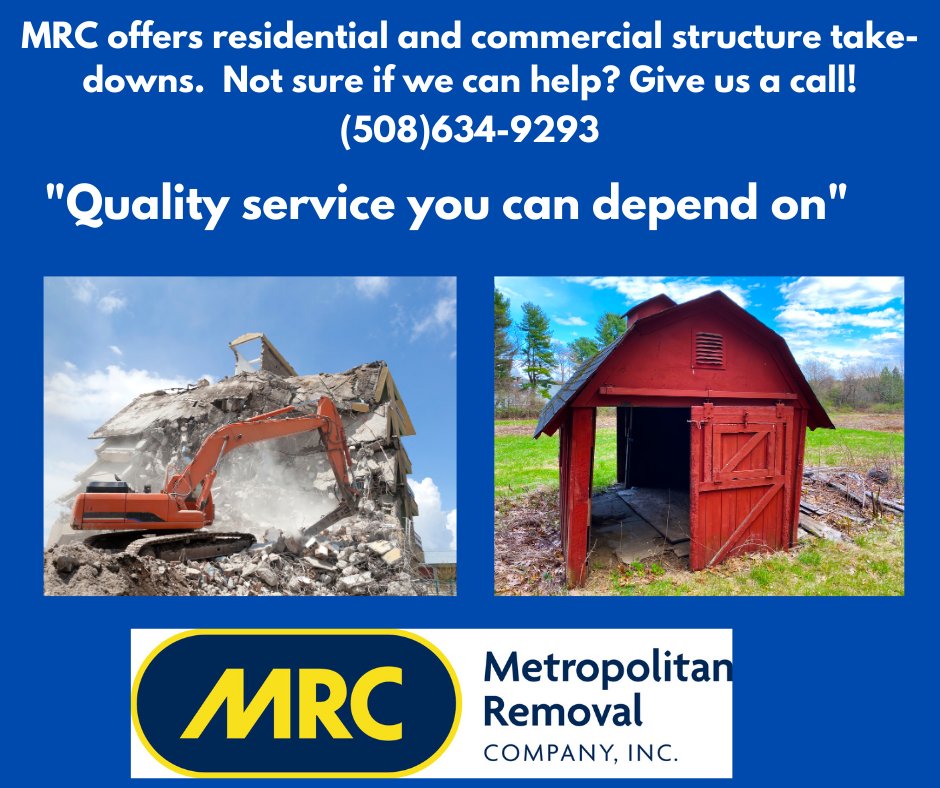 MetroRemoval's tweet photo. Need help with a structure take-down? We've got you covered. 

Call or email services@metroremoval.com today! https://t.co/8ARJvSZ2UM