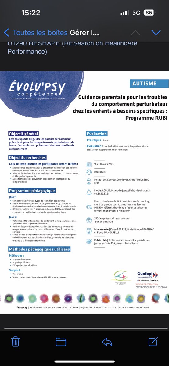 GEOFFRA44520201's tweet photo. #Professionels ( ou parents) qui cherchent à aider les #parents avec des #enfants presentant des #troubles du #comportement venez nombreux le 16-17 mars à la formation Rubi #lyon #visio avec Replay #gerer les troubles du comportement #guider les parents #tips pour # parents! https://t.co/Jy42SIW278