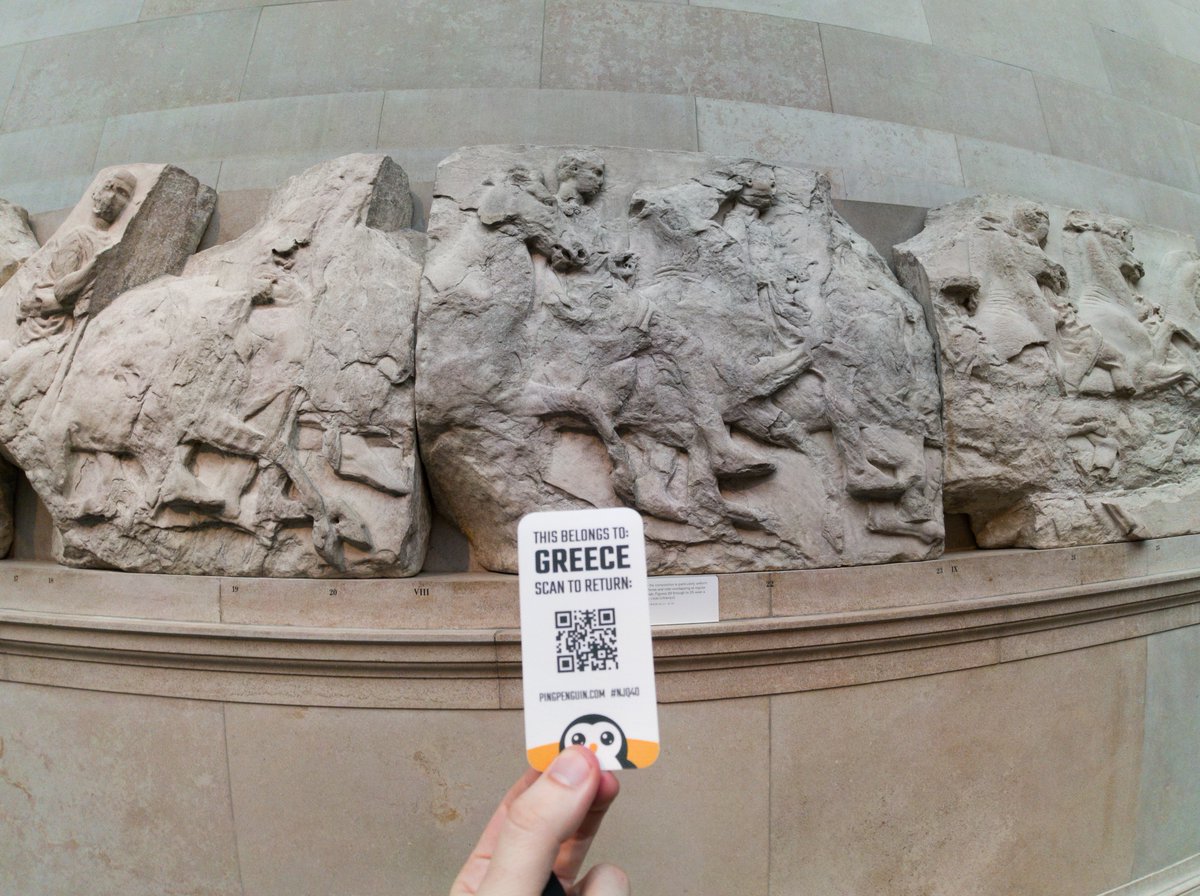 It's never too late to return something but with a Ping Penguin tag it's possible to make the process a little quicker... #elgin #lordelgin #parthenon #parthenonmarbles #parthenonmarblesbacktoathens