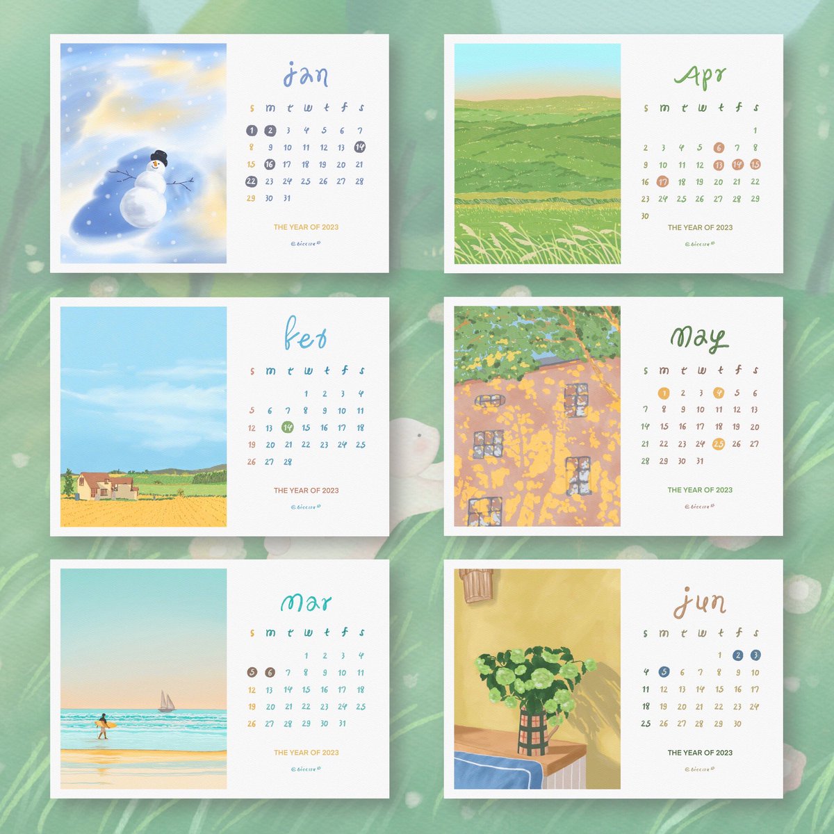 bieerru8's tweet photo. Hi friends 🐰✨
เปิดรับ Pre-order Calendar2023 “Better than yesterday” Sorry for waiting🥹
ขนาด 210x148 mm. (A5)
จำนวน 12แผ่น+หน้าปก1แผ่น
ราคา 280฿ (+ส่งems 50)
ใช้กระดาษ art card 210grams

เมื่อซื้อปฏิทิน 1 ชุด ทางเราจะสุ่มแจกโปสการ์ด+ที่คั่นหนังสืออย่างละ 1 ชิ้นให้ด้วยนะคะ https://t.co/ox1FUXxfUG