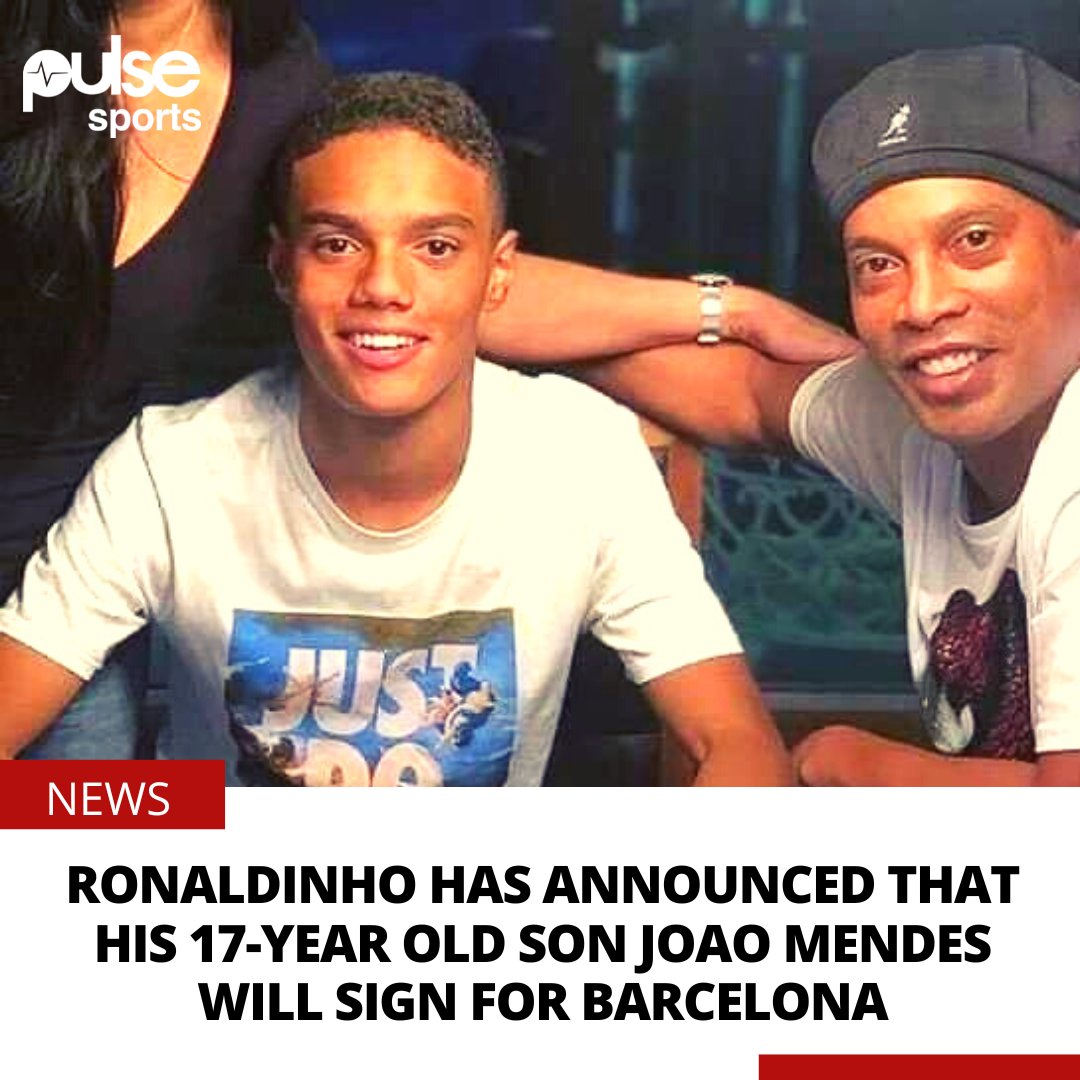 Barcelona: Ronaldinho's son could follow in his father's footsteps