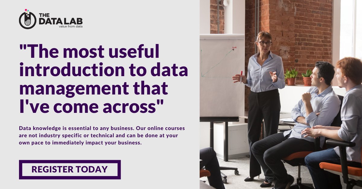 The Data Lab Community (@tdlcommunity) on Twitter photo Very exciting news as <a href="/DataLabScotland/">The Data Lab</a> has announced a new series of online learning courses available through our brand new learning platform!
𝗗𝗿𝗶𝘃𝗶𝗻𝗴 𝗩𝗮𝗹𝘂𝗲 𝗳𝗿𝗼𝗺 𝗗𝗮𝘁𝗮
𝗣𝗲𝗼𝗽𝗹𝗲 𝗣𝗼𝘄𝗲𝗿 𝗗𝗮𝘁𝗮
More info & register → thedatalab.com/professional-d…
1/3 Very exciting news as <a href="/DataLabScotland/">The Data Lab</a> has announced a new series of online learning courses available through our brand new learning platform!
𝗗𝗿𝗶𝘃𝗶𝗻𝗴 𝗩𝗮𝗹𝘂𝗲 𝗳𝗿𝗼𝗺 𝗗𝗮𝘁𝗮
𝗣𝗲𝗼𝗽𝗹𝗲 𝗣𝗼𝘄𝗲𝗿 𝗗𝗮𝘁𝗮
More info & register → thedatalab.com/professional-d…
1/3