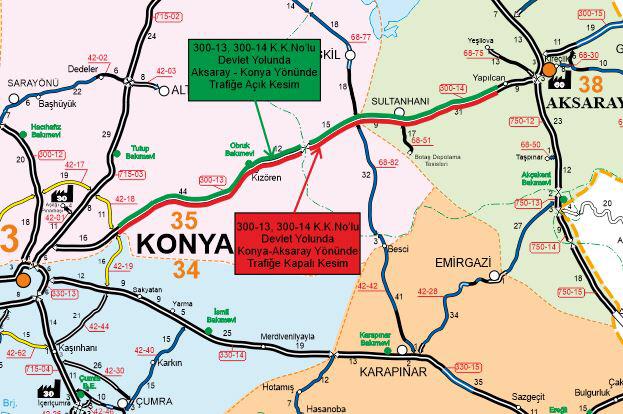 ⚠️⚠️Konya - #Aksaray Devlet Yolu Aksaray ➡️ Konya istikametinde trafik tüm araçlar için açılmıştır.

#Konya - Aksaray istikametinde yol açma çalışmaları devam etmektedir.