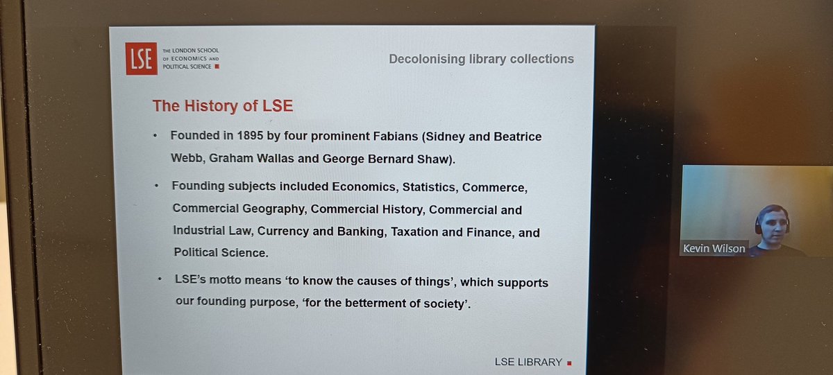 Time for @liaisonkevin talking about LSE library collections #RLUKICIL